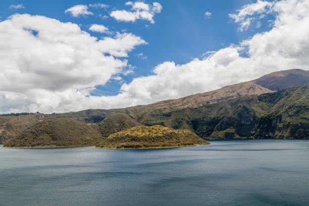 istock Crater lake Laguna Cuicocha, Ecuador 1311452502
