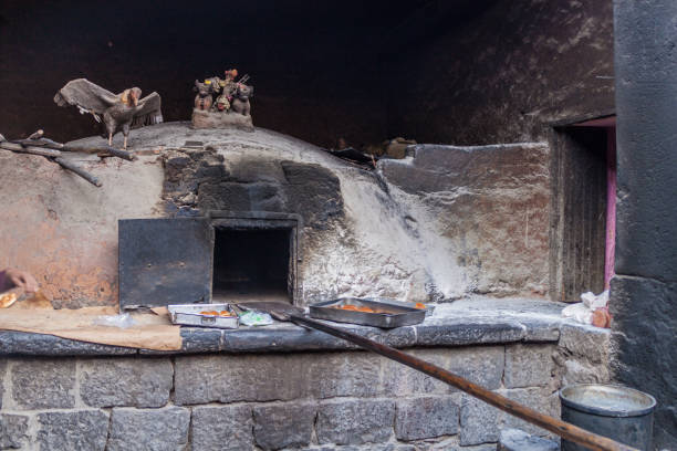 Colonial clay oven in Pisac village, Peru