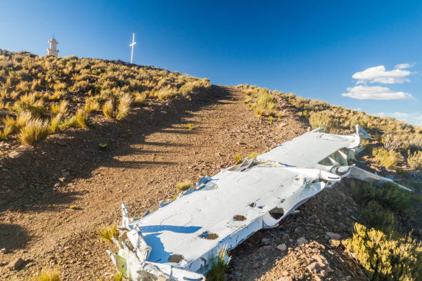 istock Part of crashed plane in Villamar, Bolivia 1311454164