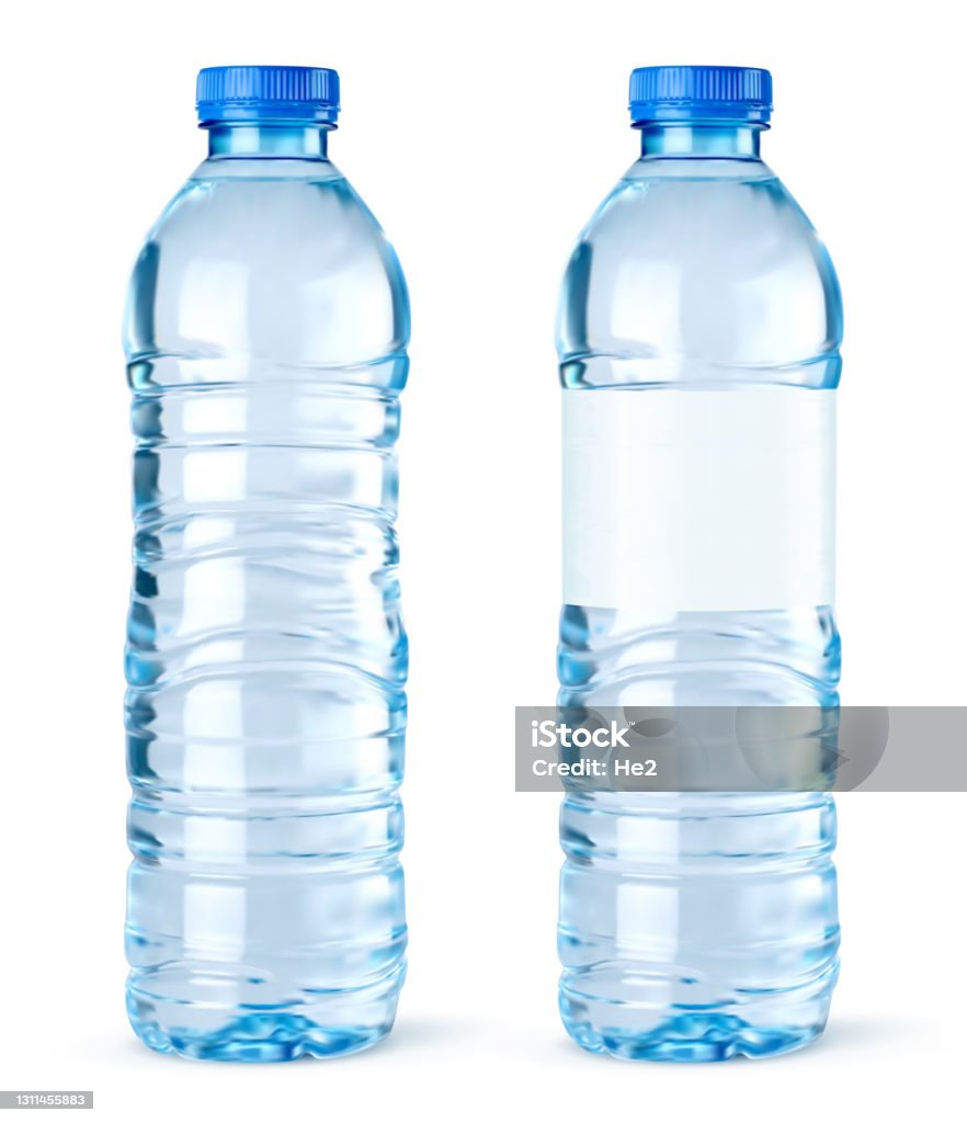 Vector Realistic Bottles Of Water Stock Illustration - Download Image Now - Water  Bottle, Bottle, Plastic - iStock