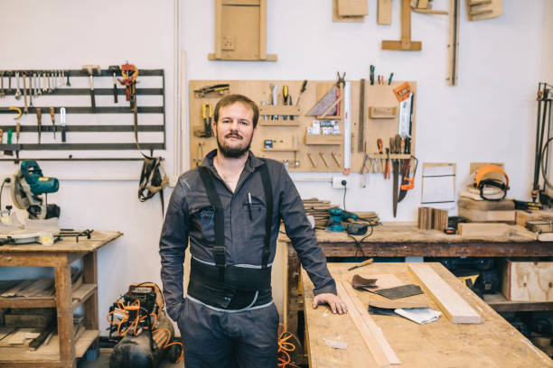istock Portrait of young man at workshop 1311459656