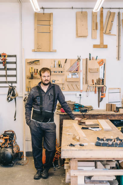 istock Portrait of young man at workshop 1311459680