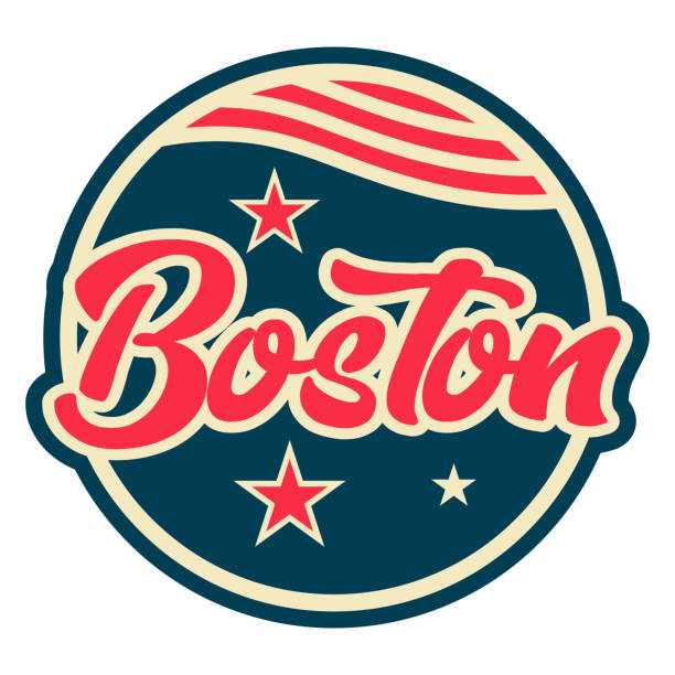 Boston Massachusetts symbol vector art illustration