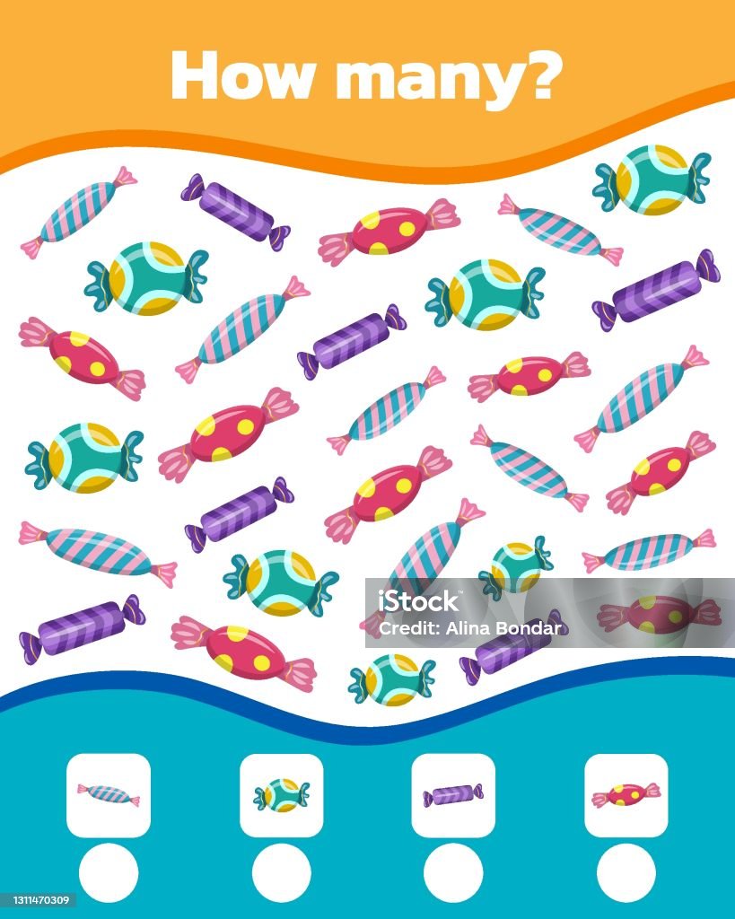 Math Game Colorful Math Colorful Game For Kids Stock Illustration - Download Image Now ...