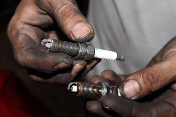 istock spark plug of car 1311479904