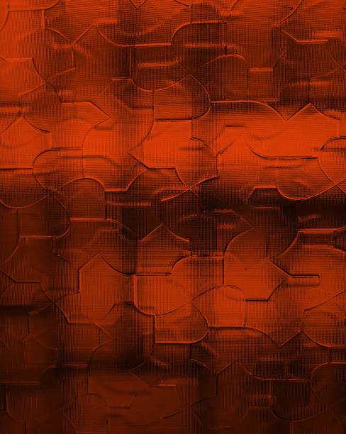 абстрактная матовая текстура оконного стекла, красный кристаллический абстрактный фон, окрашенный искаженный стеклянный узор - frosted glass glass textured crystal стоковые фото и изображения