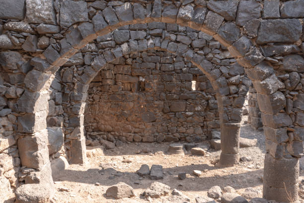 istock Ancient dwellings at Korazim National Park. 1311489590