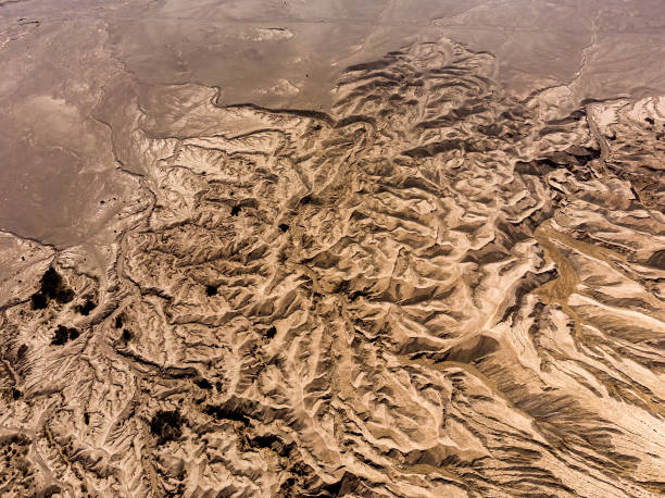 istock Striped surface from eroded of lava of active crater volcano 1311493069
