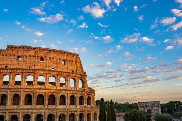 istock Colosseum in Rome during sunset 1311496267