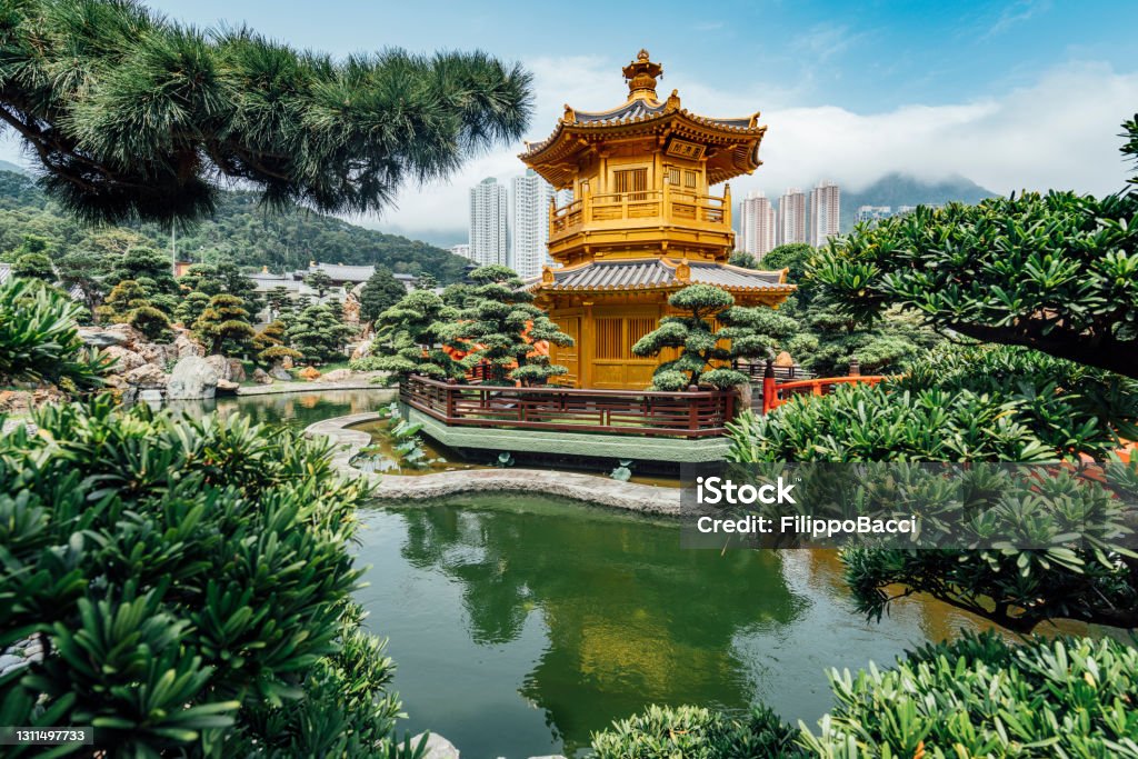 Nan Lian Garden in Hong Kong Hong Kong Stock Photo
