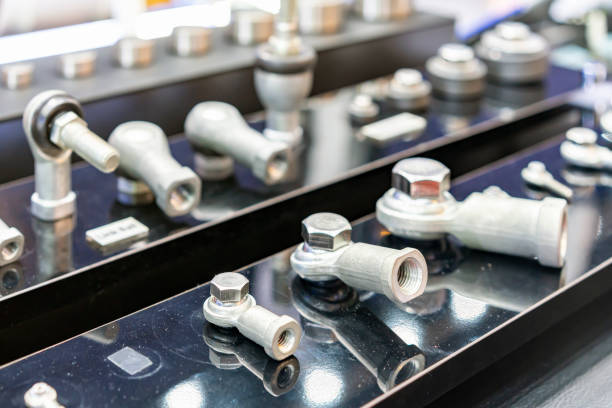 istock Various type and size metal galvanized steel standard eye bolt and eye nut tool for lifting heavy weight product or ect. On shelf 1311500937