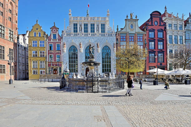 Neptune Fountain in Gdansk.