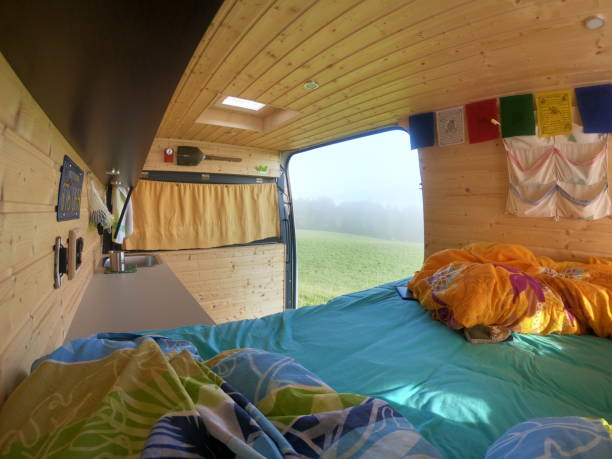 istock Bus converted to Vanlife 1311505637