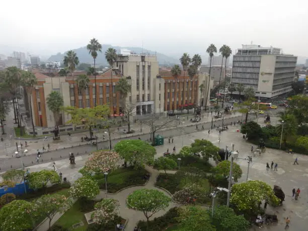 View of Botero's square in Medellin