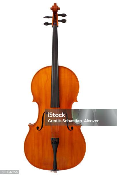 Cello Front Instrument Musical Stock Photo - Download Image Now - Cello, Color Image, Music