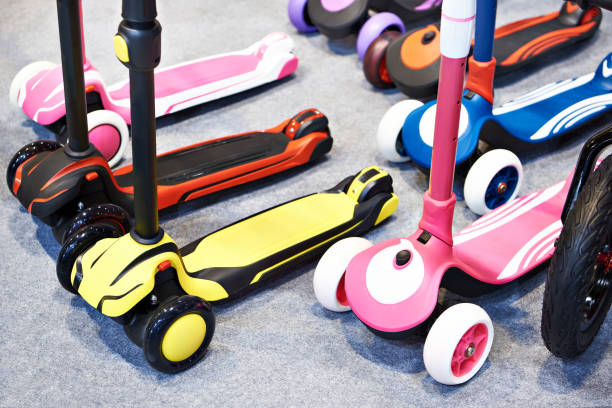 istock Baby scooters in sport store 1311513001