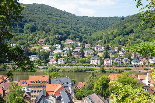 View of Heidelberg landscape in Germany.