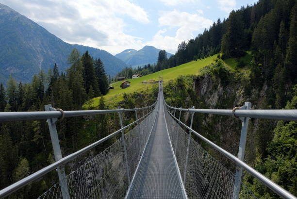 istock high suspension bridge between mountains trees and rocks 1311518246