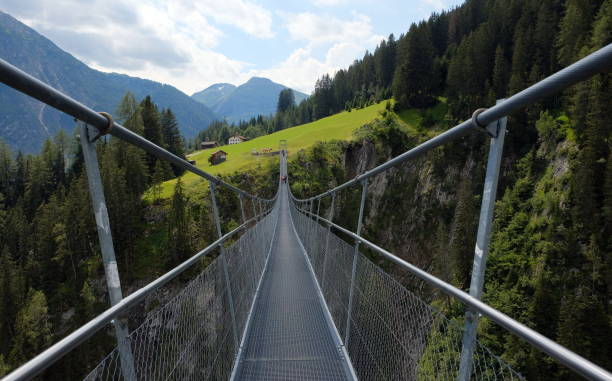 istock high suspension bridge between mountains trees and rocks 1311518259