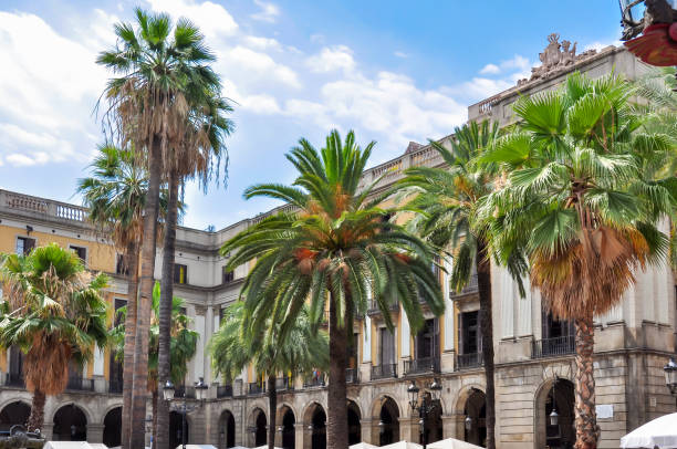 istock Royal square (Plaza Real) in Barcelona, Spain 1311518315
