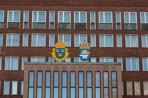 Gothenburg, Sweden - March 21 2021: Gothenburg,  - March 21 2021: Exterior of Police headquarters in Gothenburg.