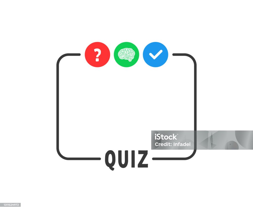 Simple Frame Like Template Of Quiz Game Stock Illustration - Download