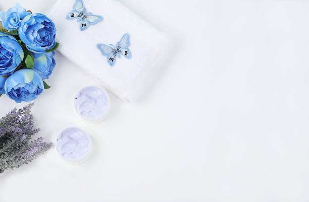 istock Spa and wellness composition with place for text, with cream, natural organic ingredients for beauty treatments, aromatherapy and skin care, lifestyle concept, invitation and advertising card, 1311526880