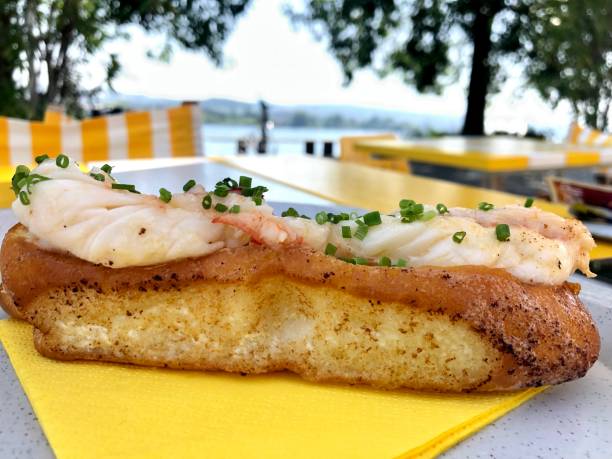 istock Delicious lobster roll with mayonnaise and chives 1311529549