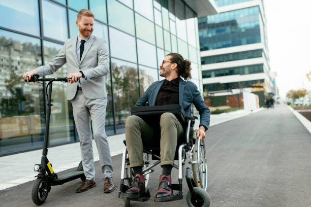 istock Businesspeople chatting outdoors stock photo 1311530751