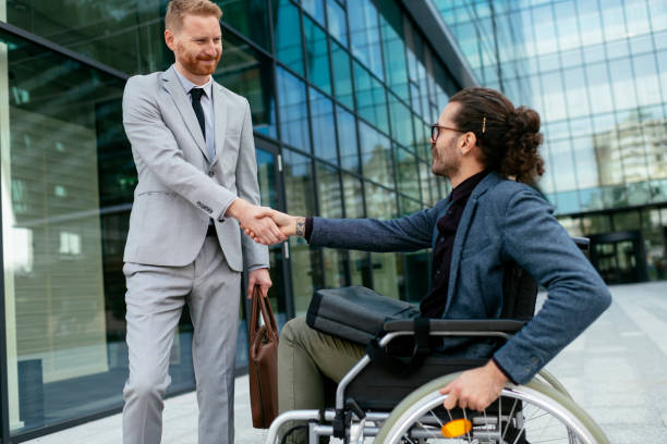 istock Modern businessmen shaking hands. stock photo 1311530967