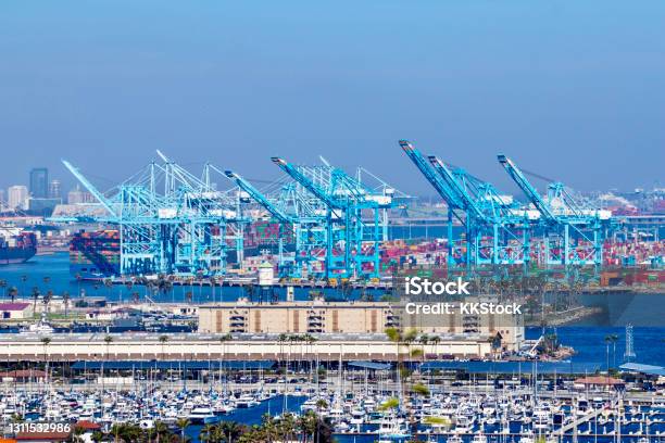 Kuvapankin valokuva otsikolla Los Angelesin Satama Long Beach Kaliforniassa Yhdysvallat – Lataa kuva nyt