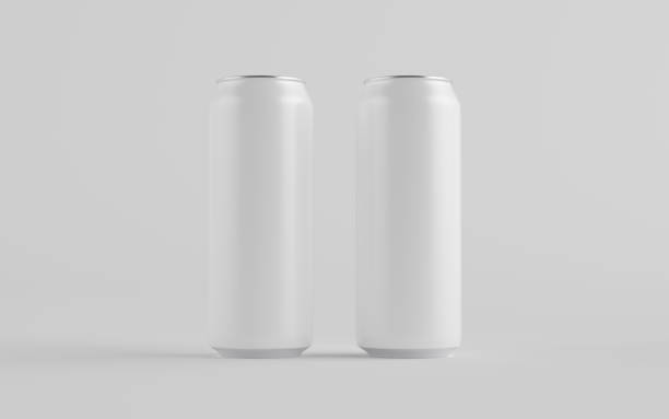 istock 16 oz. / 500ml Aluminium Can Mockup - Two Cans. Blank Label 1311546717