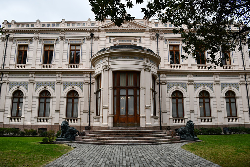 Santiago, Chile - June 14, 2019: Palacio Cousiño, a 19th-century palace that now is a museum.