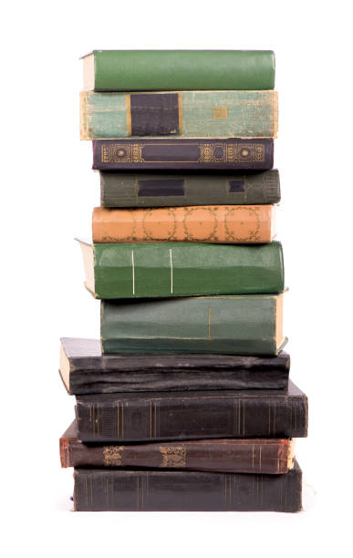 istock Pile of books isolated on white background 1311565410