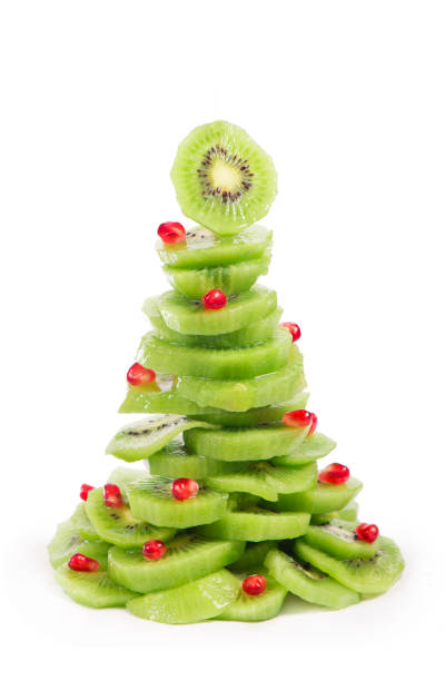 istock Christmas tree fruit salad with kiwi and pomegranate 1311565419