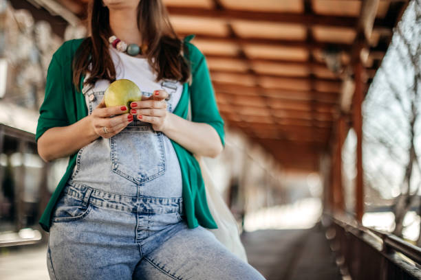 Seventh month of pregnancy.