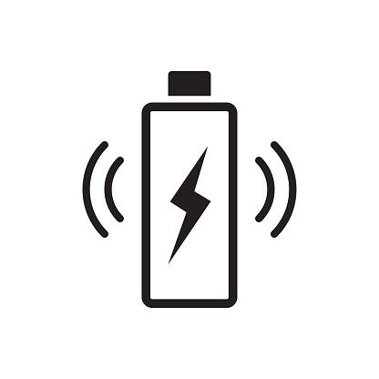 Wireless charging icon vector artificial Intelligence collection for your web design, logo, UI. illustration