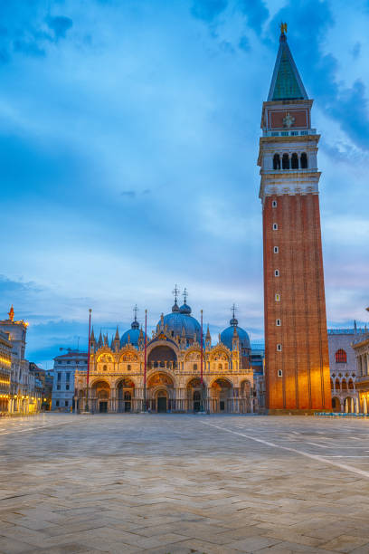 istock St Marks square in Venice at dawn 1311576698