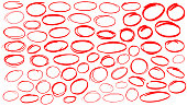 istock Red pen marker circles 1311585665