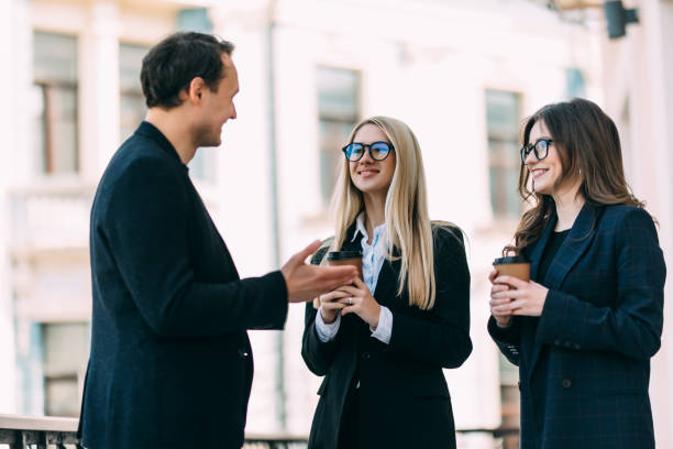 istock Happy business work team during break time in office 1311588073