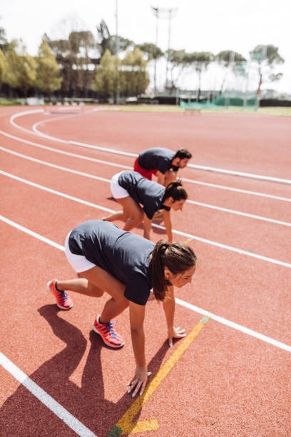 istock athlete on the running track ready for the start 1311591415