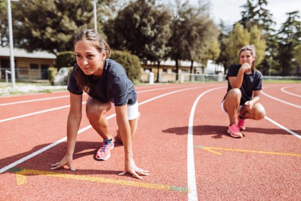 istock athlete on the running track ready for the start 1311591509