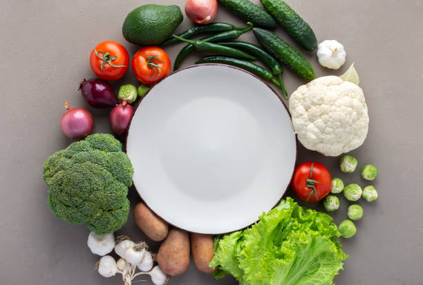 istock Healthy food background 1311592417