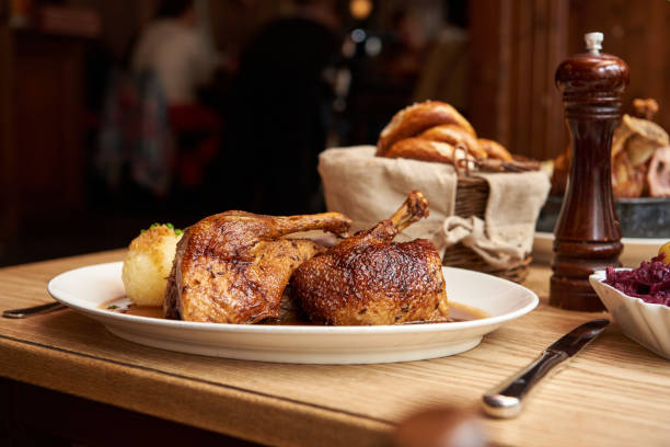 istock Bavarian duck crispy fried in the oven 1311595687