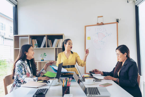 istock Corporate business team and Creative manager in a meeting  plan discussion. 1311597962