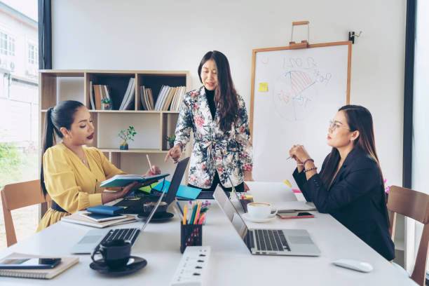 istock Corporate business team and Creative manager in a meeting  plan discussion. 1311597977