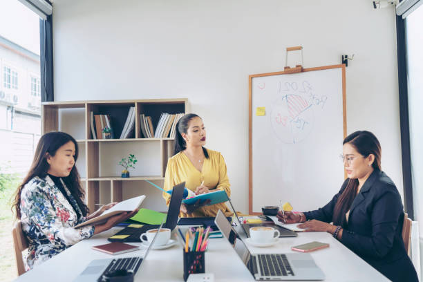 istock Corporate business team and Creative manager in a meeting  plan discussion. 1311598003