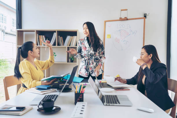 istock Corporate business team and Creative manager in a meeting  plan discussion. 1311598038