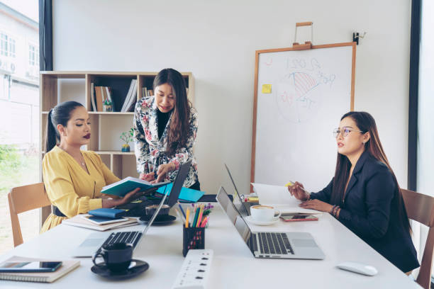 istock Corporate business team and Creative manager in a meeting  plan discussion. 1311598237