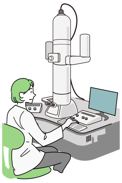 Microscopio Electrónico Vectores Libres de Derechos - iStock